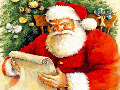 Дядо Коледа чете писмо