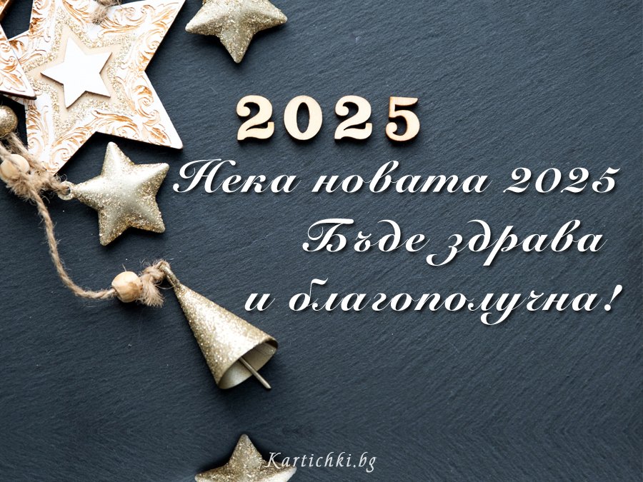 Нека новата 2025 бъде здрава и благополучна